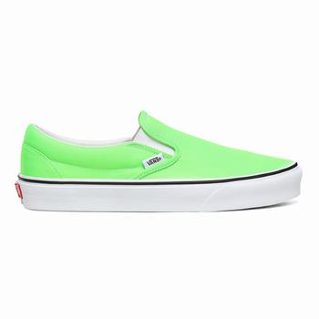 Férfi Vans Neon Classic Slip-on Cipő VA0396412 Zöld/Fehér